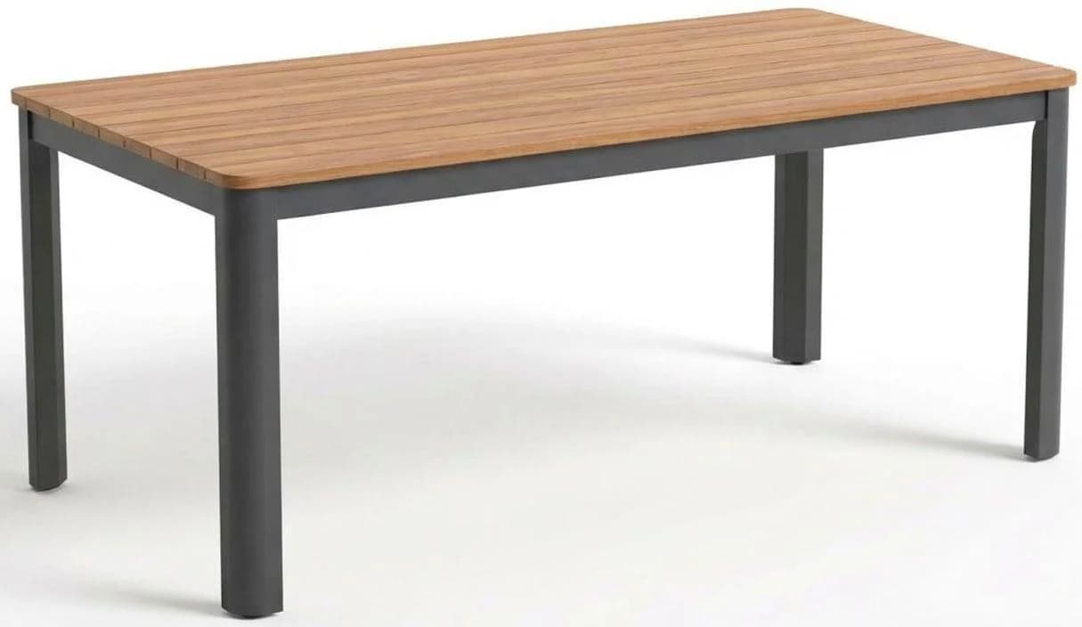 AMBIENTE HAUS Esstisch Aluminium Grau 220x95cm