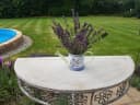 AMBIENTE HAUS Lavendel-Gießkanne klein Metall antik cremefarben Bild 3