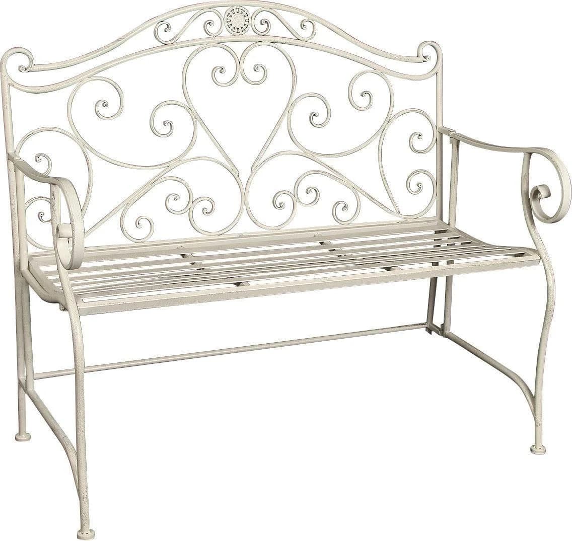 Home Affaire Bank Weiß Metall Outdoor
