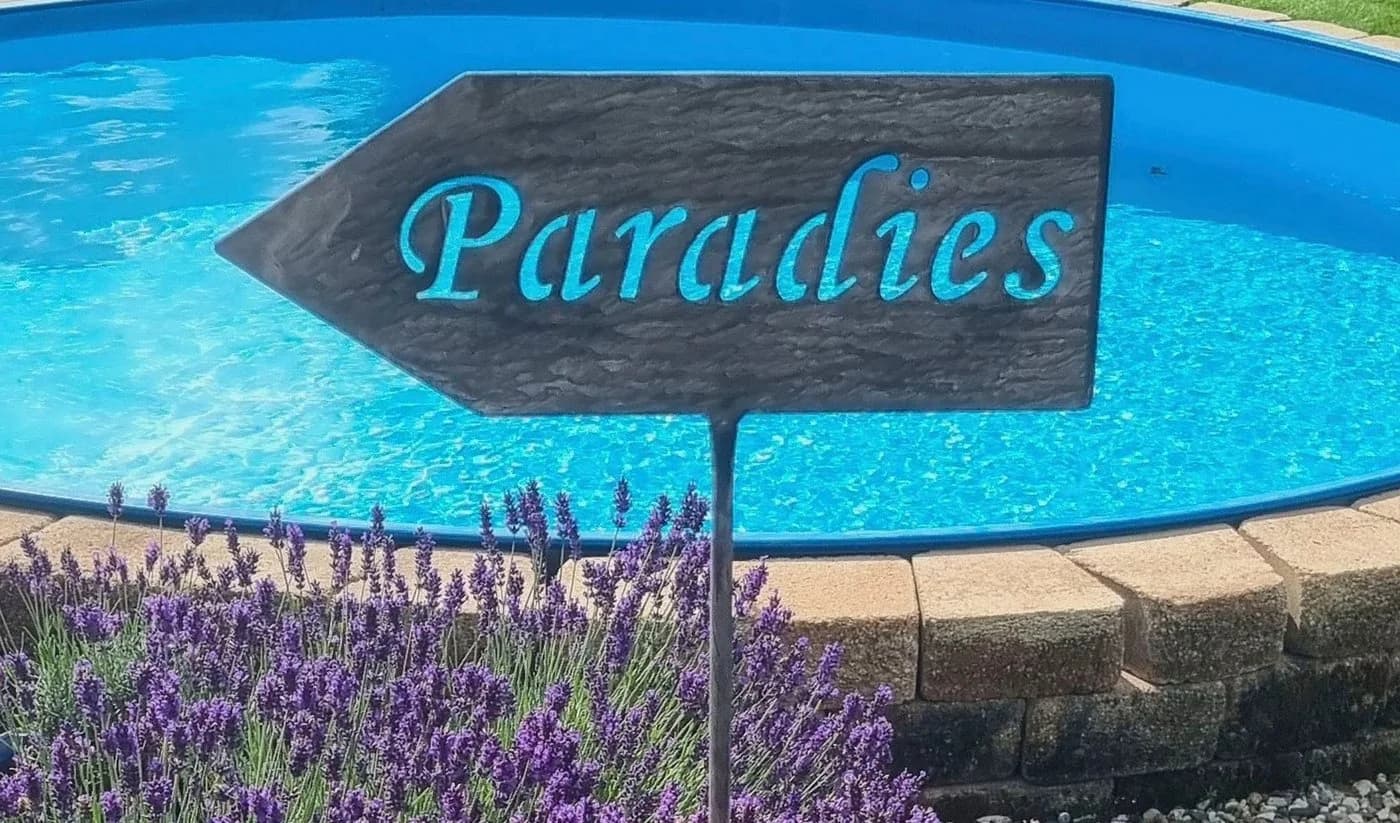 AMBIENTE HAUS Gartenstecker Paradise Grau Metall - Bild 5