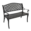 DEGAMO Gartenbank OXFORD Grau Aluminiumguss Wetterfest Bild 1