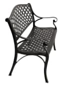 DEGAMO Gartenbank OXFORD Grau Aluminiumguss Wetterfest Bild 2