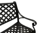 DEGAMO Gartenbank OXFORD Grau Aluminiumguss Wetterfest Bild 5