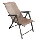 DEGAMO Klappsessel ANTIBES Hochlehner Metall Polyrattan Braun Klappbar 2 Stück Bild 4