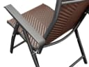 DEGAMO Klappsessel ANTIBES Hochlehner Metall Polyrattan Braun Klappbar 2 Stück Bild 5