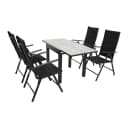 DEGAMO Relaxsessel NIZZA Schwarz Stufenlos Verstellbar Klappbar Bild 1