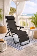 DEGAMO Relaxsessel NIZZA Schwarz Stufenlos Verstellbar Klappbar Bild 2