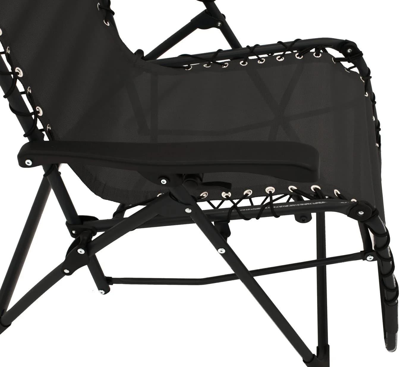 DEGAMO Relaxsessel NIZZA Schwarz Stufenlos Verstellbar Klappbar - Bild 5