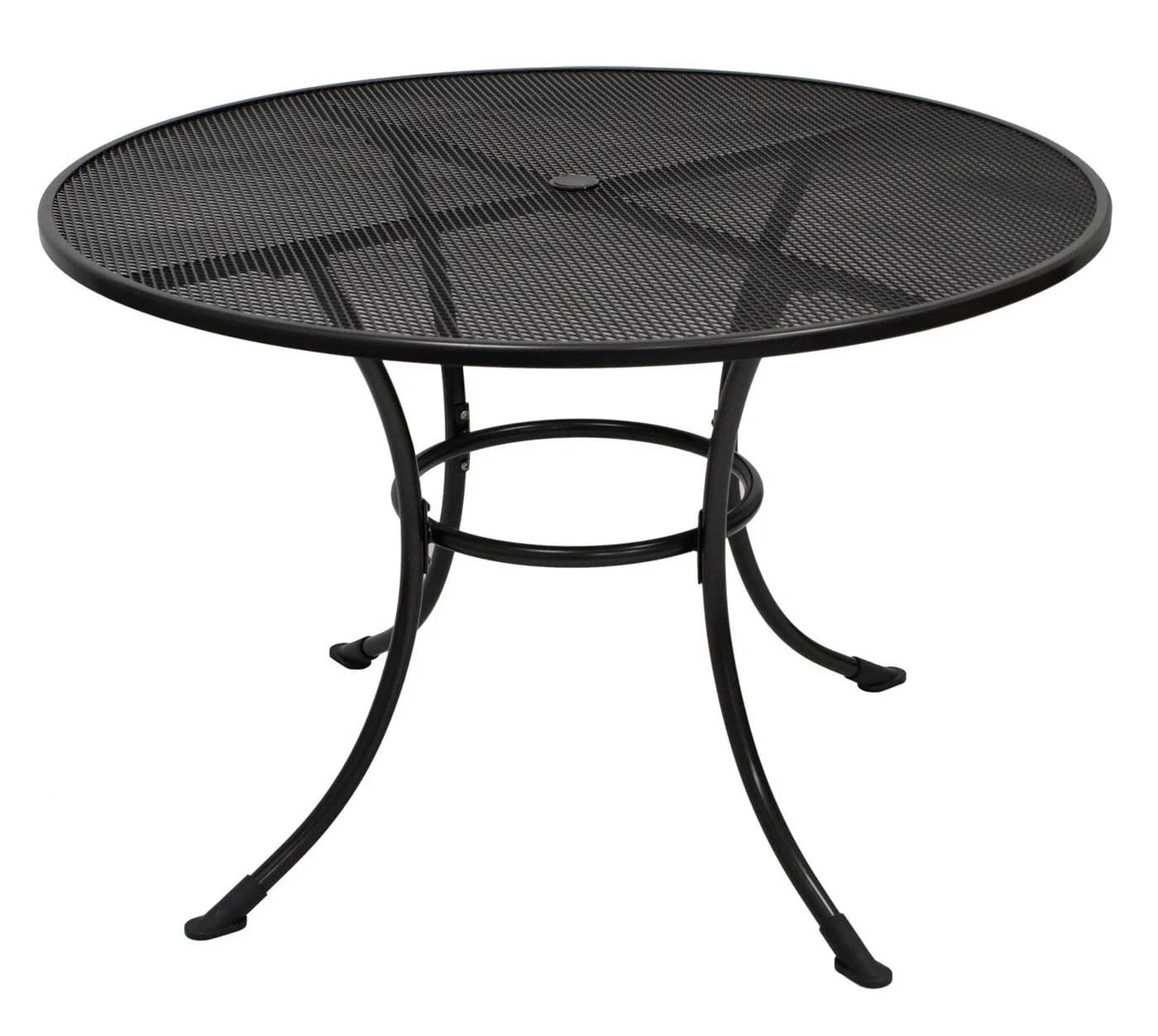 DEGAMO Gartentisch RIVO 110cm rund Streckmetall eisengrau - Bild 3