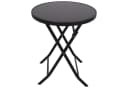 DEGAMO Gartentisch Milano 60cm rund klappbar Metall anthrazit Stahl schwarz Bild 2