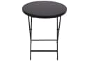 DEGAMO Gartentisch Milano 60cm rund klappbar Metall anthrazit Stahl schwarz Bild 3