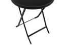 DEGAMO Gartentisch Milano 60cm rund klappbar Metall anthrazit Stahl schwarz Bild 4