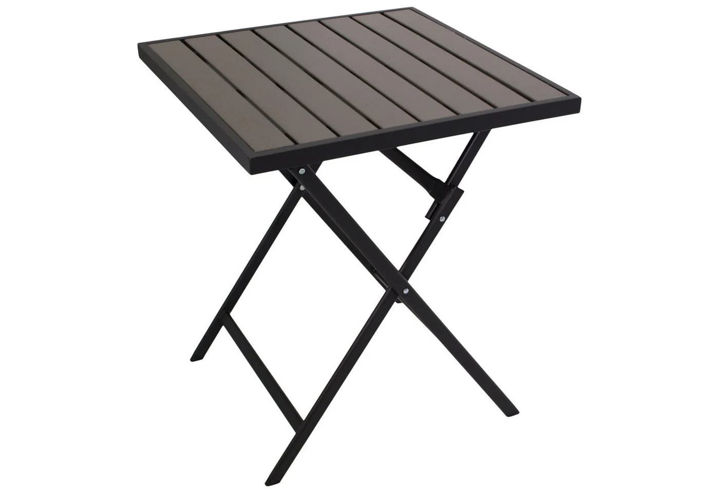 DEGAMO Gartentisch ASCIANO Metall anthrazit Kunstholz grau - Bild 4