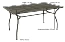 DEGAMO Gartentisch CLASSIC Anthrazit Streckmetall Bild 4