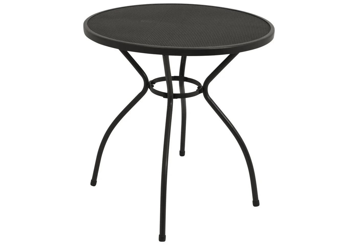 DEGAMO Gartentisch CLASSIC 70cm rund Anthrazit Stahl - Bild 3