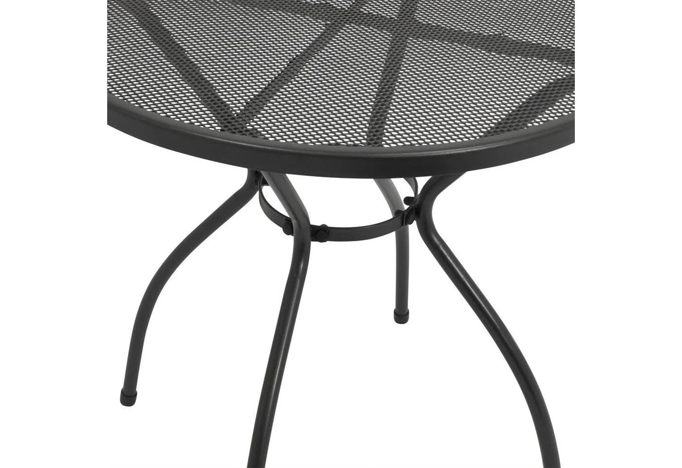 DEGAMO Gartentisch CLASSIC 70cm rund Anthrazit Stahl - Bild 4