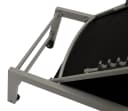DEGAMO Rollenliege GIRONA extra hoch Aluminium Silber Textilgewebe gepolstert Bild 5