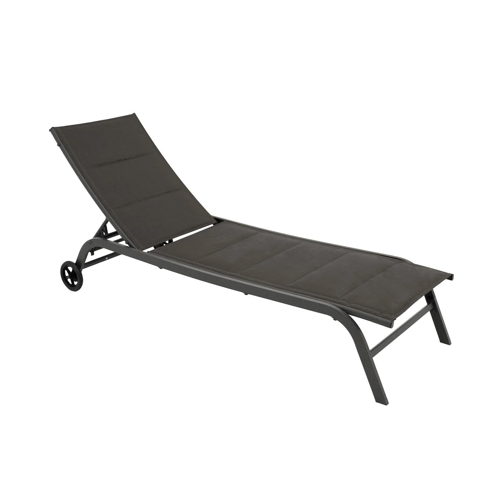 DEGAMO Rollliege RIVA Metall Anthrazit Grau Verstellbar Gepolstert