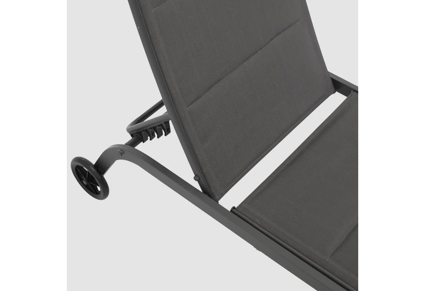 DEGAMO Rollliege RIVA Metall Anthrazit Grau Verstellbar Gepolstert - Bild 4