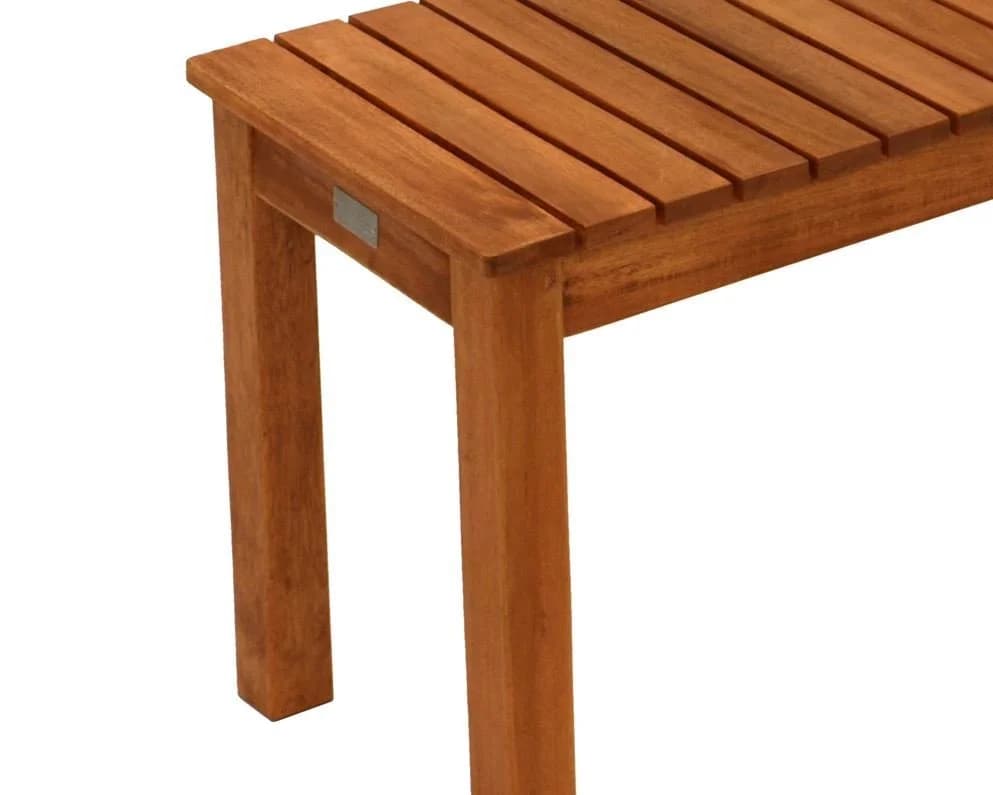 DEGAMO Hockerbank MERIDA Eukalyptus geölt 2-Sitzer - Bild 4