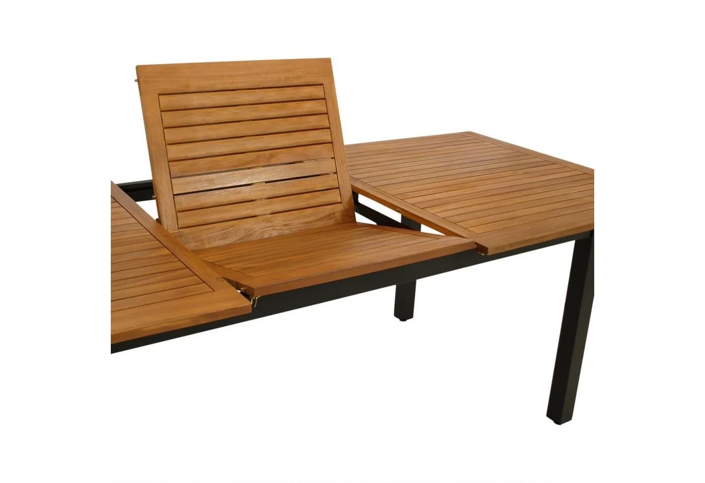 DEGAMO Gartentisch SARONNO Ausziehbar Aluminium Anthrazit Akazie - Bild 4