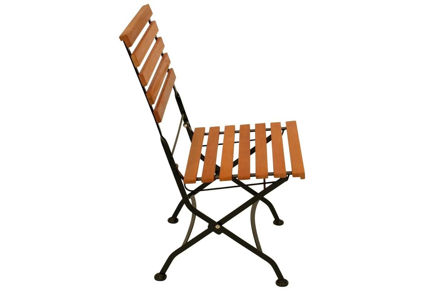 DEGAMO Klappstuhl HOFGARTEN Flachstahl Schwarz Eukalyptus Holz 2 Stück FSC®-zertifiziert - Bild 5