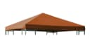 DEGAMO Pavillon-Ersatzdach 3x3 Meter Terracotta PVC-beschichtet Bild 3