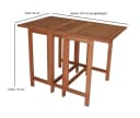 DEGAMO Gartentisch Doppel Klappentisch Eukalyptus Bild 5
