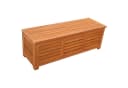 DEGAMO Auflagenbox MONZA Eukalyptus geölt mit Sitzpolster grau Bild 4