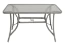 DEGAMO Gartentisch FLORENZ Metall Glas Silbergrau Modern Bild 2
