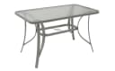 DEGAMO Gartentisch FLORENZ Metall Glas Silbergrau Modern Bild 3