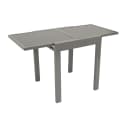 DEGAMO Balkon-Ausziehtisch AMALFI Silber Grau Aluminium Glas Bild 1