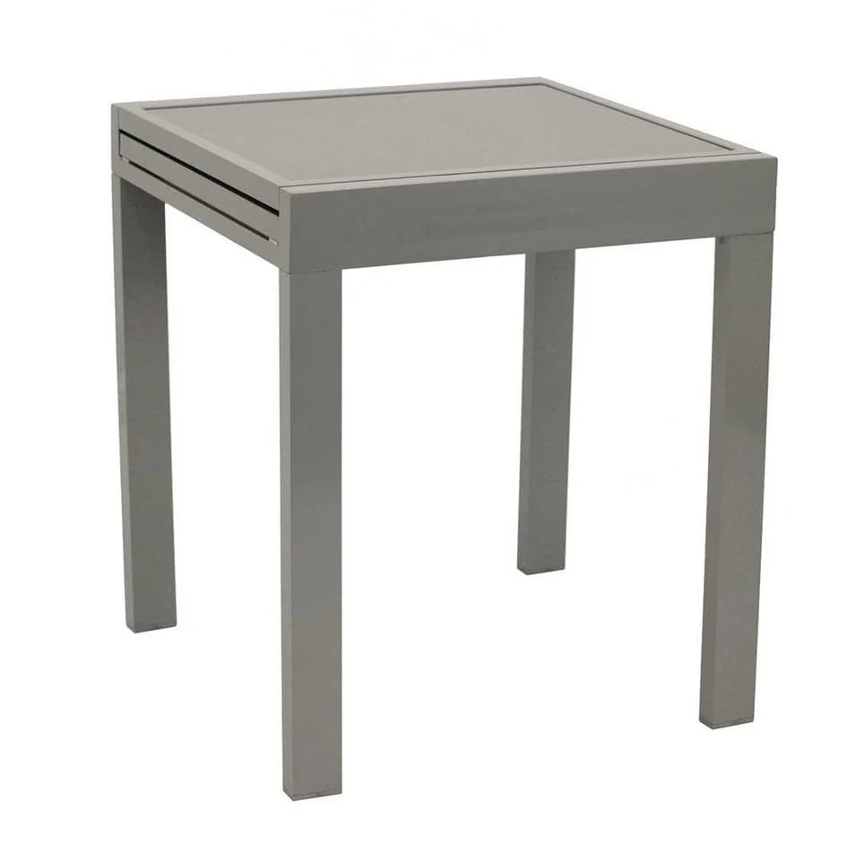 DEGAMO Balkon-Ausziehtisch AMALFI Silber Grau Aluminium Glas - Bild 2