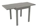 DEGAMO Balkon-Ausziehtisch AMALFI Silber Grau Aluminium Glas Bild 3