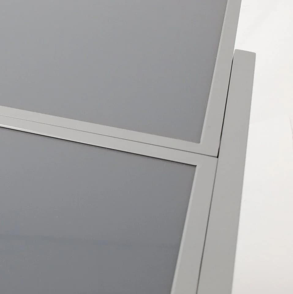 DEGAMO Balkon-Ausziehtisch AMALFI Silber Grau Aluminium Glas - Bild 4