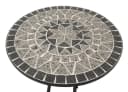 DEGAMO Bistrotisch SIENA Mosaik Grau/Weiss Eisen Gestell Bild 1