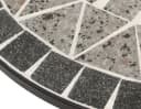 DEGAMO Bistrotisch SIENA Mosaik Grau/Weiss Eisen Gestell Bild 3