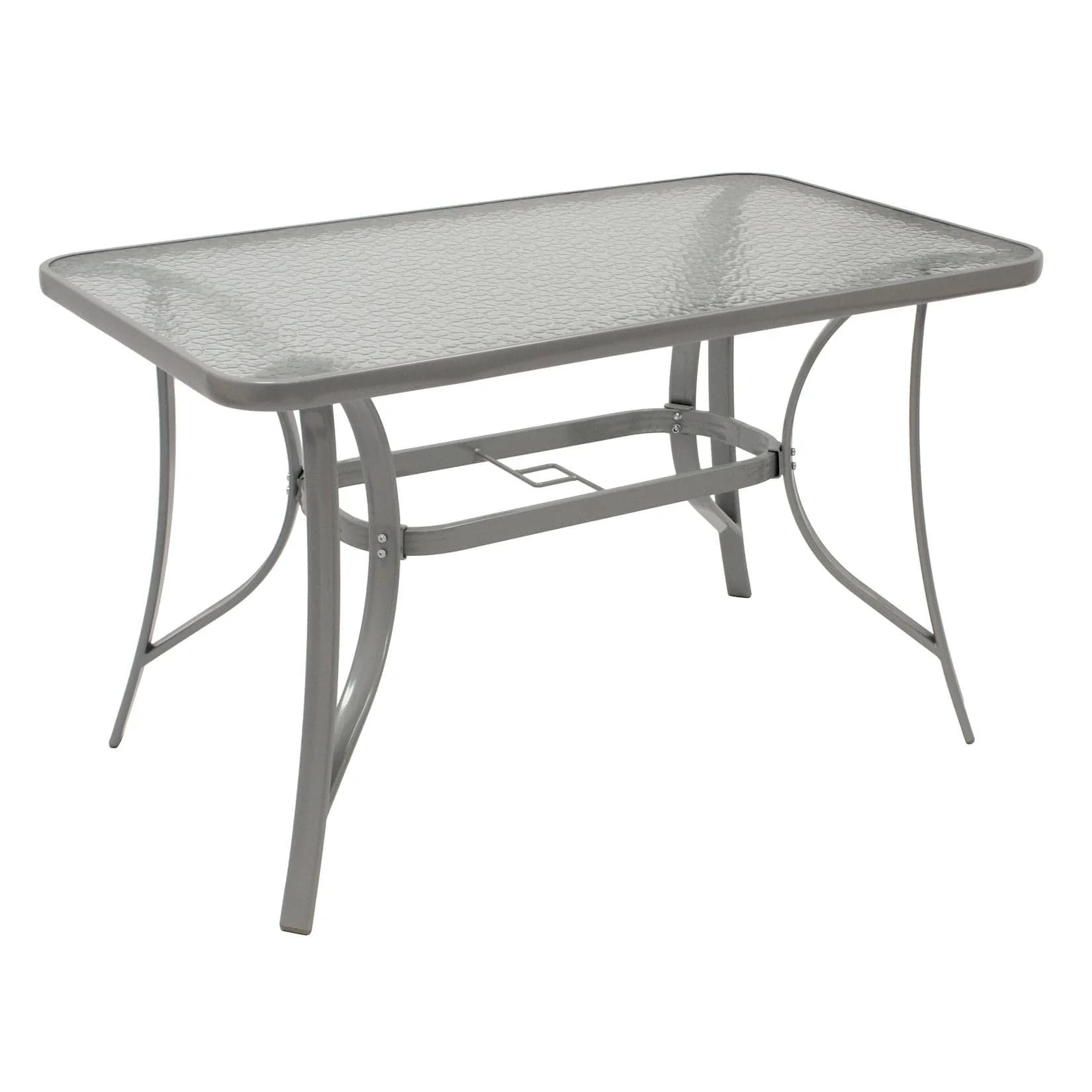 DEGAMO Garten-Essgruppe RAVENNA 5-tlg. Grau/Schwarz Aluminium
