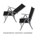 DEGAMO Garten-Essgruppe RAVENNA 5-tlg. Grau/Schwarz Aluminium Bild 2