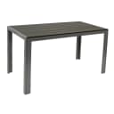 DEGAMO Gartentisch SORANO Aluminium Kunstholz Grau Bild 1