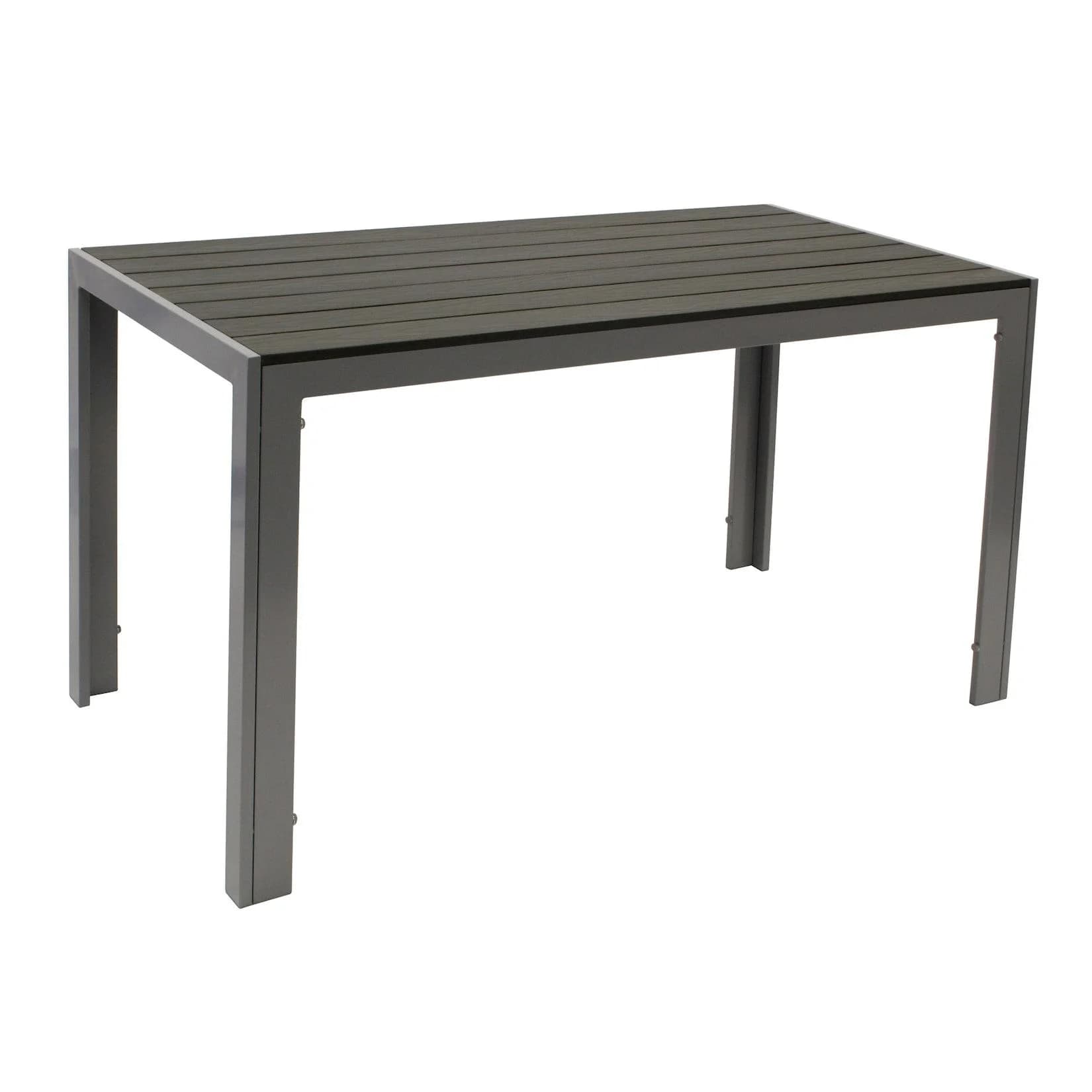 DEGAMO Gartentisch SORANO Aluminium Kunstholz Grau