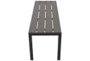 DEGAMO Gartenbank SORANO 2-sitzer 120cm Alu anthrazit Kunstholz grau wetterfest Bild 3