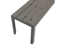 DEGAMO Gartenbank SORANO 2-sitzer 120cm Alu anthrazit Kunstholz grau wetterfest Bild 4