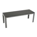DEGAMO Gartenbank SORANO 2-Sitzer Grau Silber Aluminium Bild 1