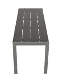 DEGAMO Gartenbank SORANO 2-Sitzer Grau Silber Aluminium Bild 2