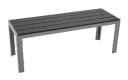 DEGAMO Gartenbank SORANO 2-Sitzer Grau Silber Aluminium Bild 3