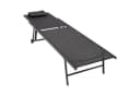 DEGAMO Rollliege MILANO 2er Set Stahl anthrazit Kunstgewebe rollbar Bild 3