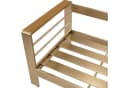 DEGAMO Lounge Set Cannes Aluminium gebürstet Kunstholz natur Polster hellgrau Bild 2