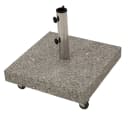 DEGAMO Schirmständer 50kg mit Rollen Granit hellgrau Bild 3
