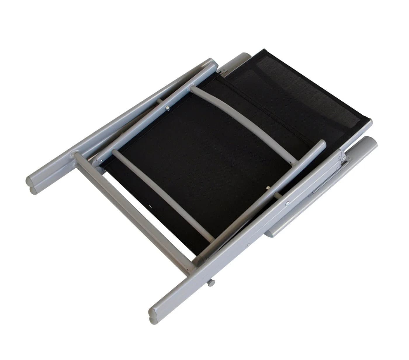 DEGAMO Klappsessel RAVENNA 4-er Set Aluminium Silbergrau Schwarz - Bild 4